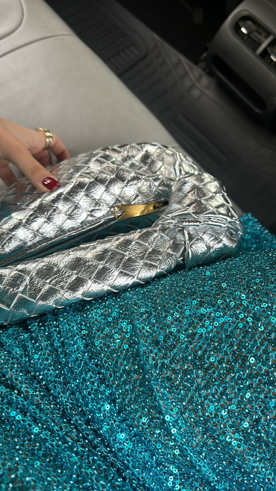 SILVER METALLIC BAG