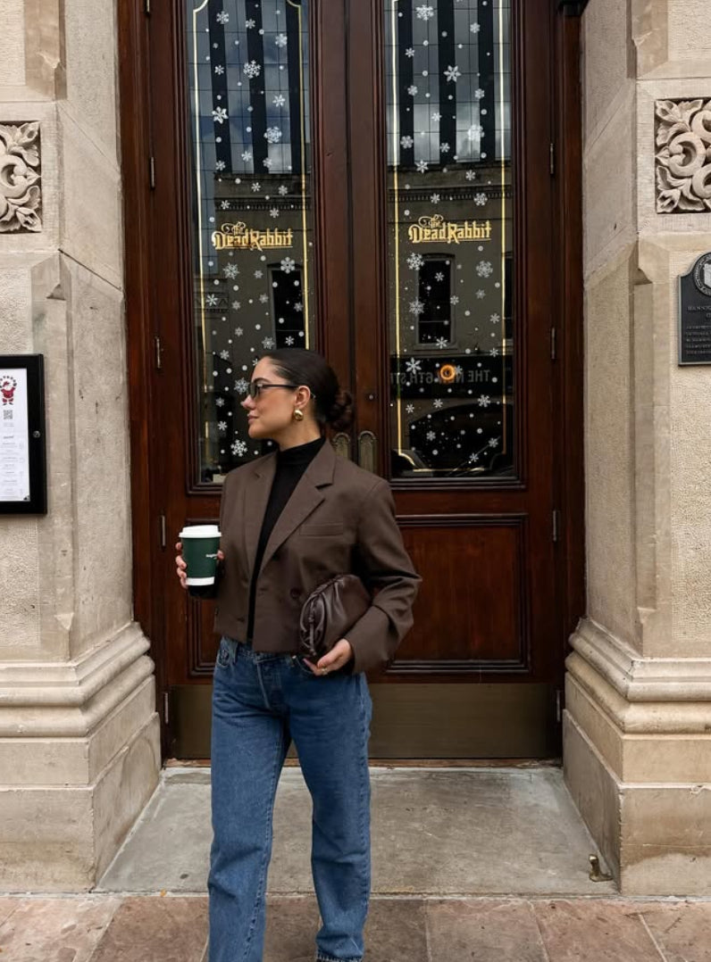 PRE ORDER BROWN SMOOTH POUCH BAG