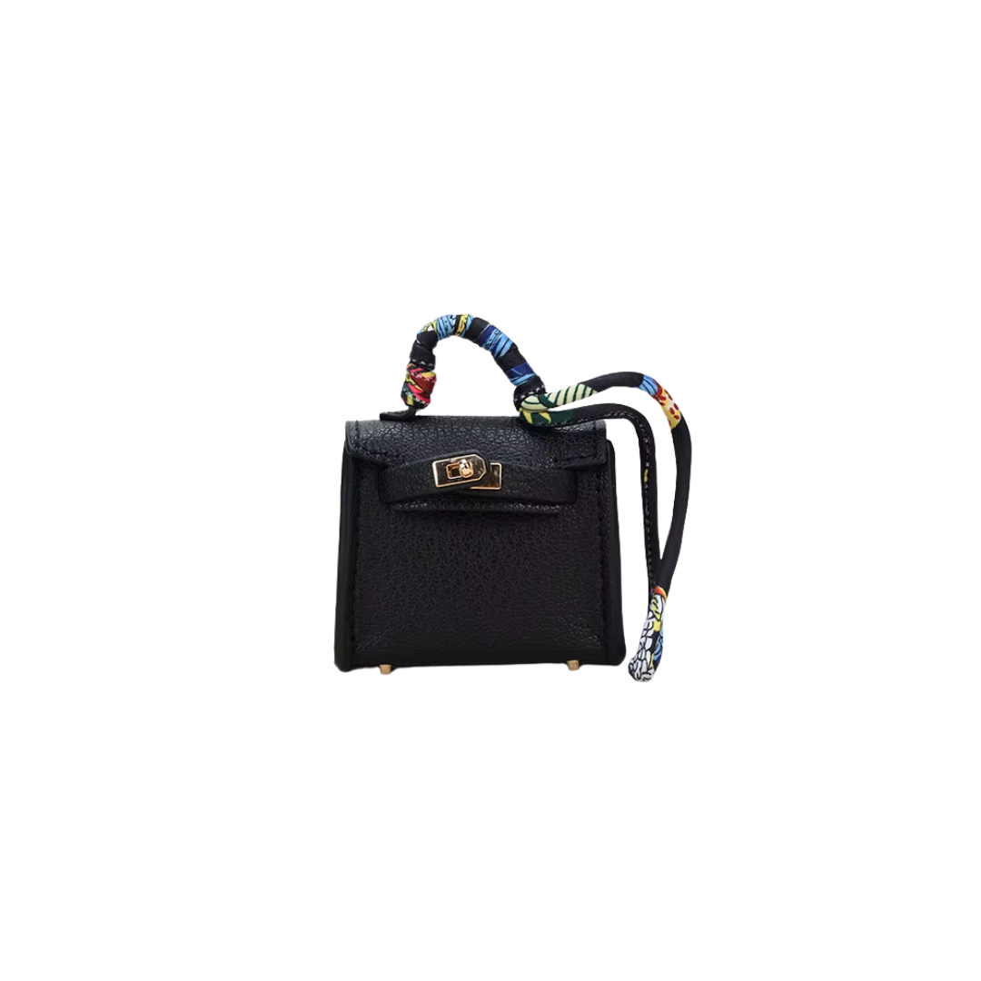 MINI B BLACK BAG CHARM