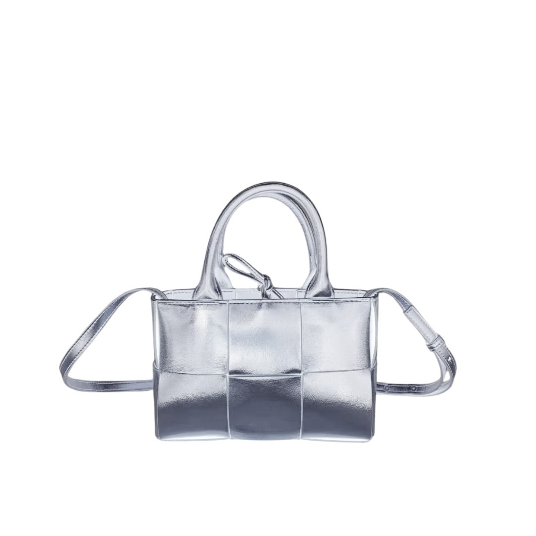 MINI LULU SILVER BAG