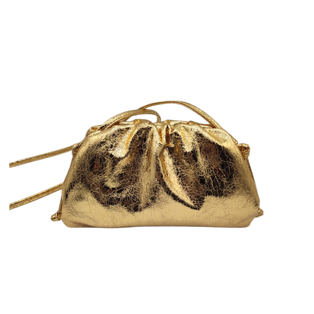 GOLD SCRATCHY POUCH BAG