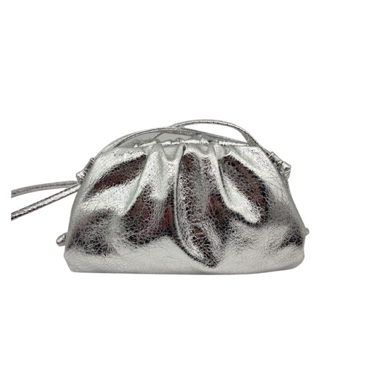SILVER SCRATCHY POUCH BAG