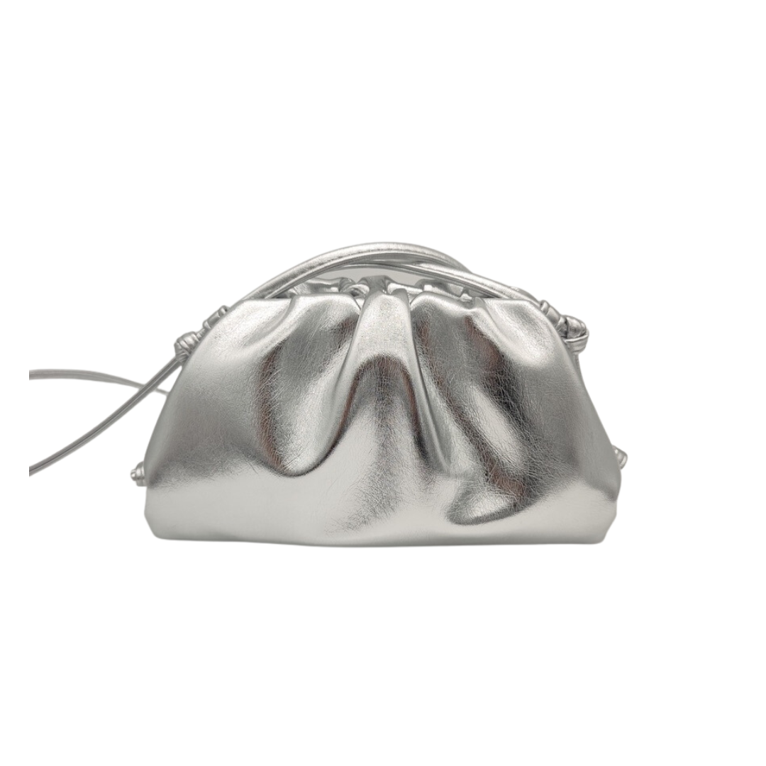 SILVER SMOOTH POUCH BAG