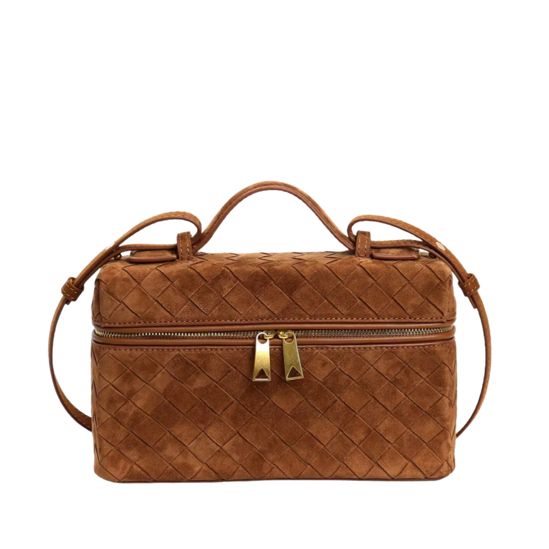 ALAIA SUEDE CAMEL BAG