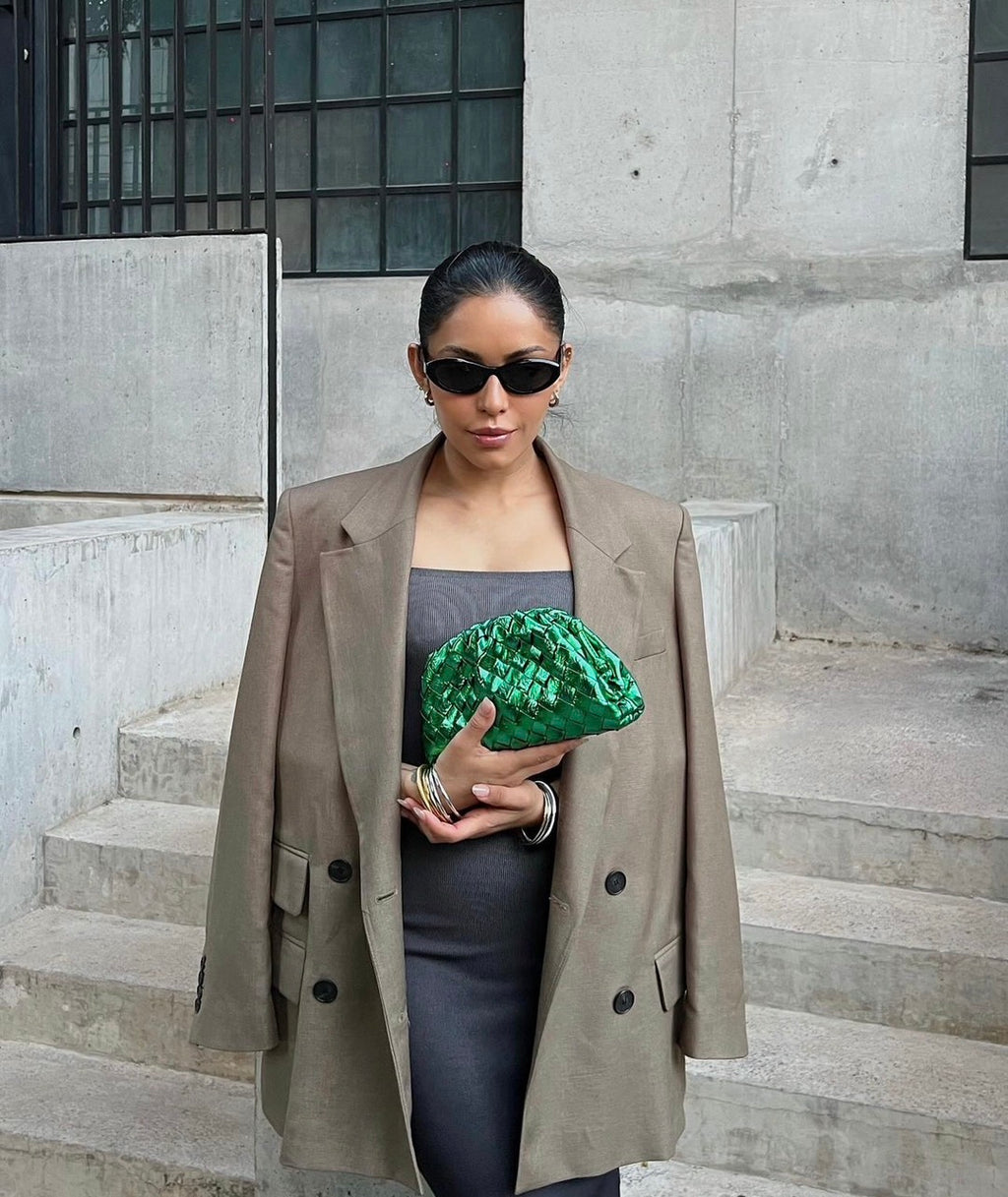 GREEN POUCH BAG