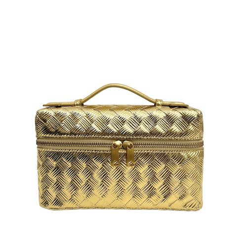 ALAIA STRIPES GOLD BAG