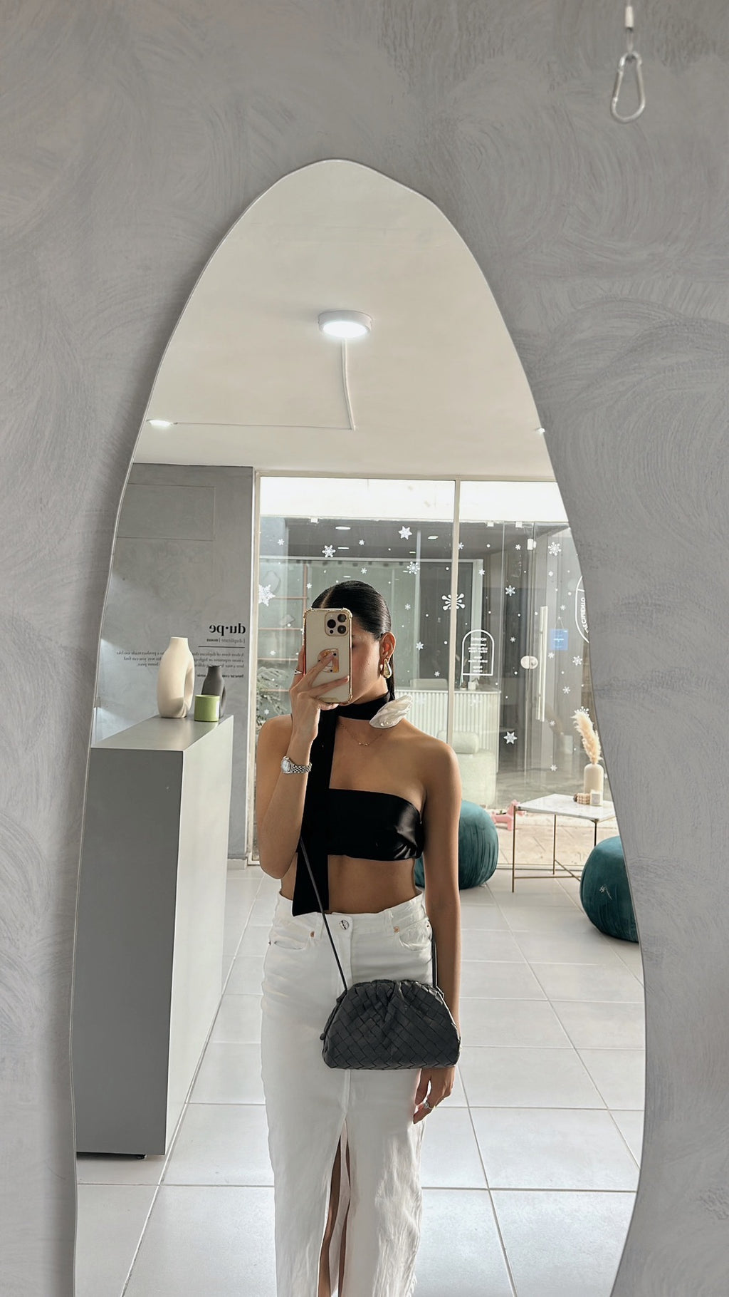 GREY POUCH BAG