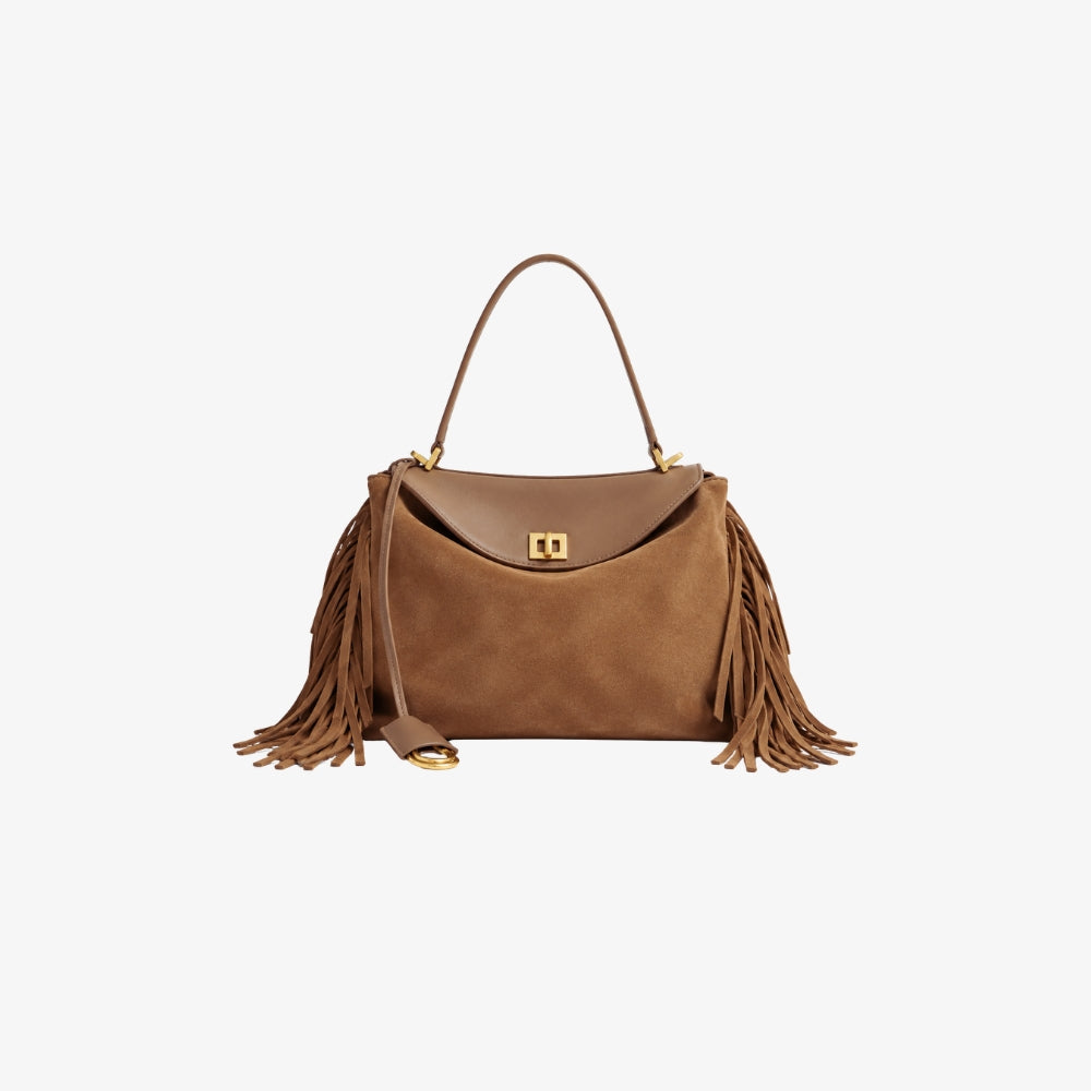 CONSTANCE M SUEDE FRINGE BAG EN PIEL