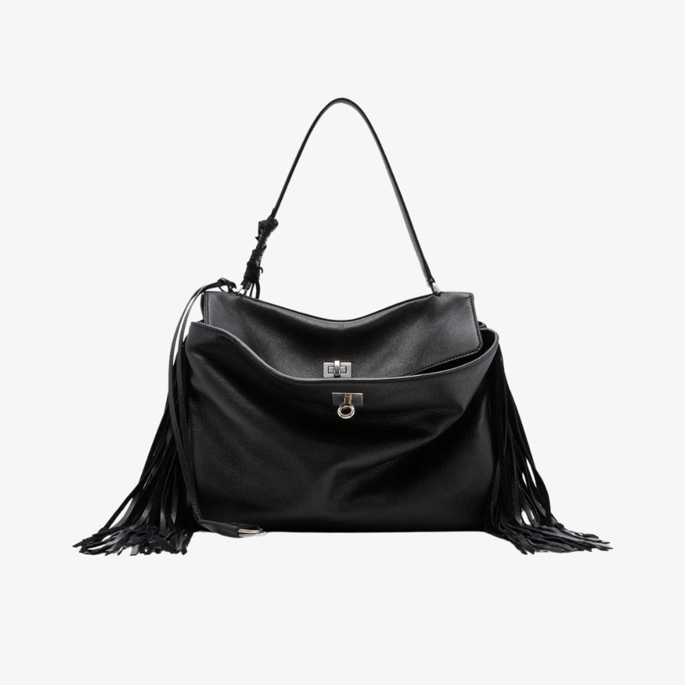 CONSTANCE FRINGE BAG EN PIEL