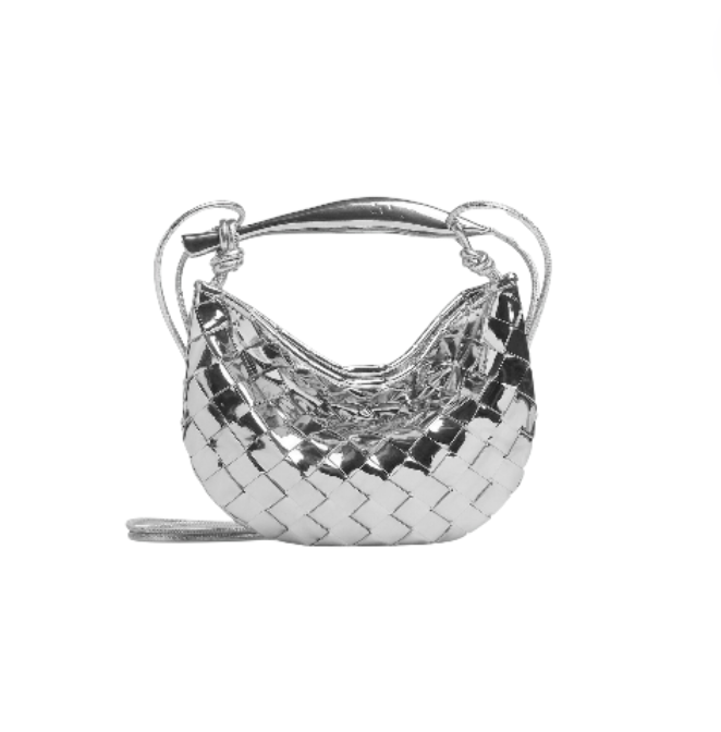 MINI SILVER SARDINE BAG