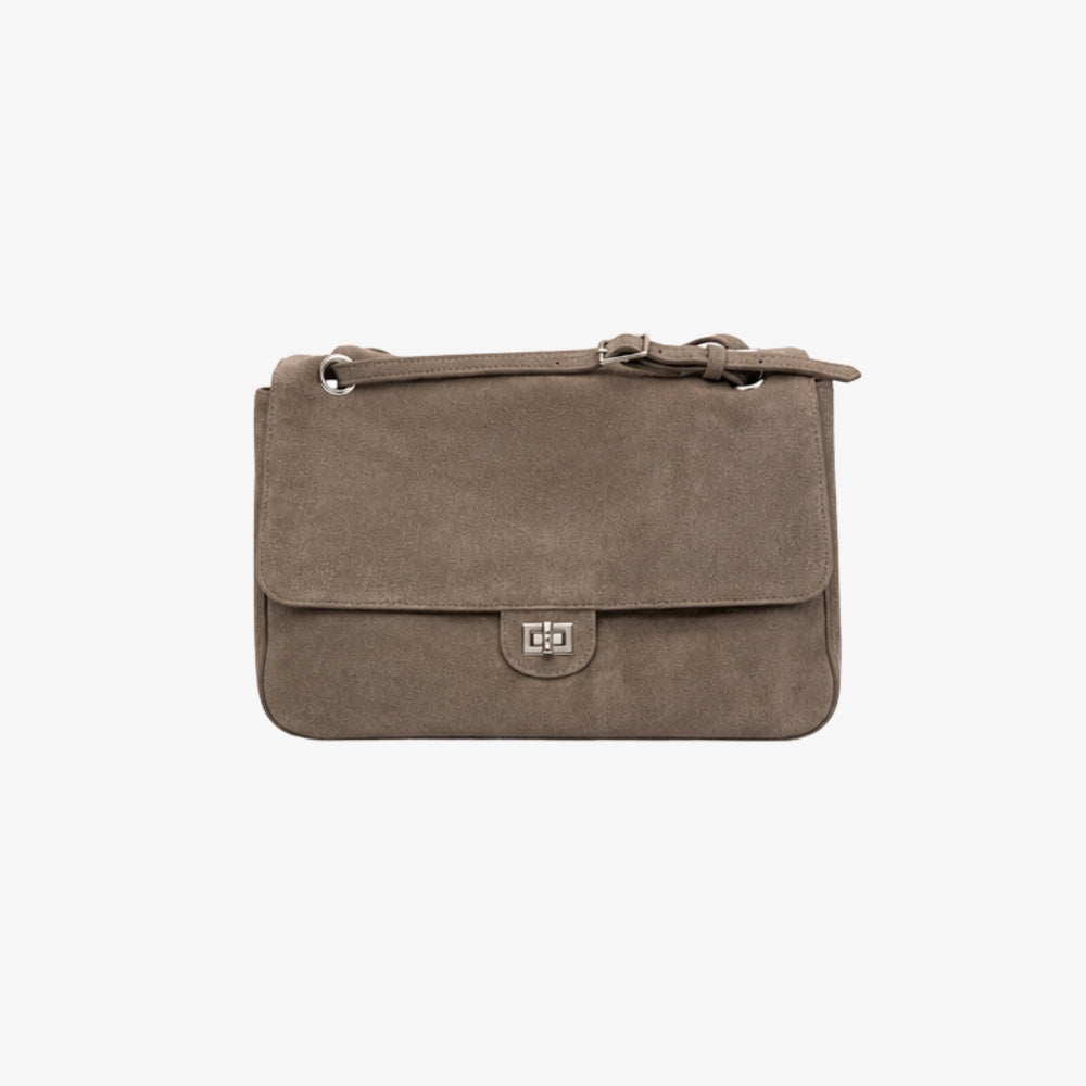 DANIELLE M PLAIN SUEDE BAG EN PIEL
