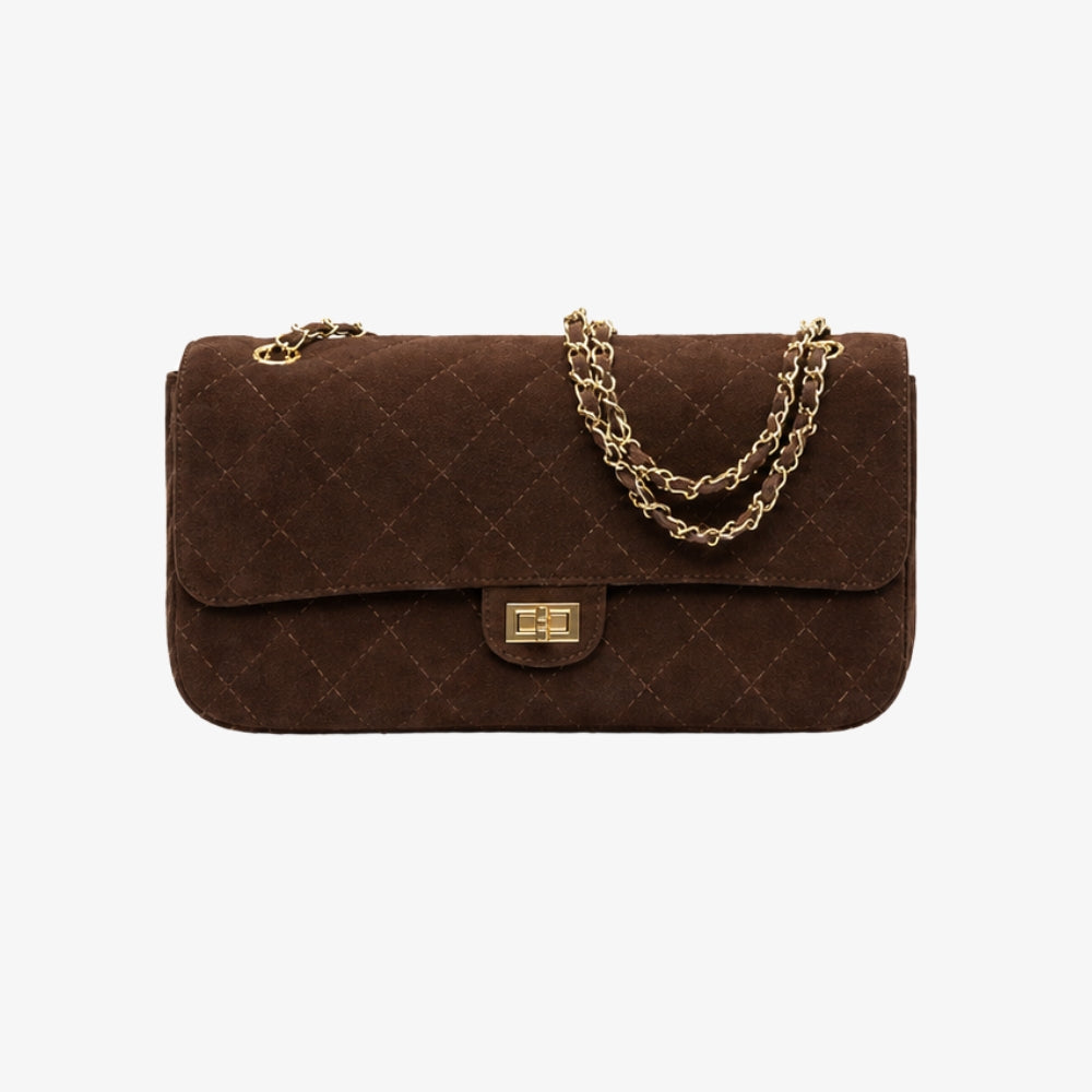 DANIELLE XL SUEDE BAG EN PIEL