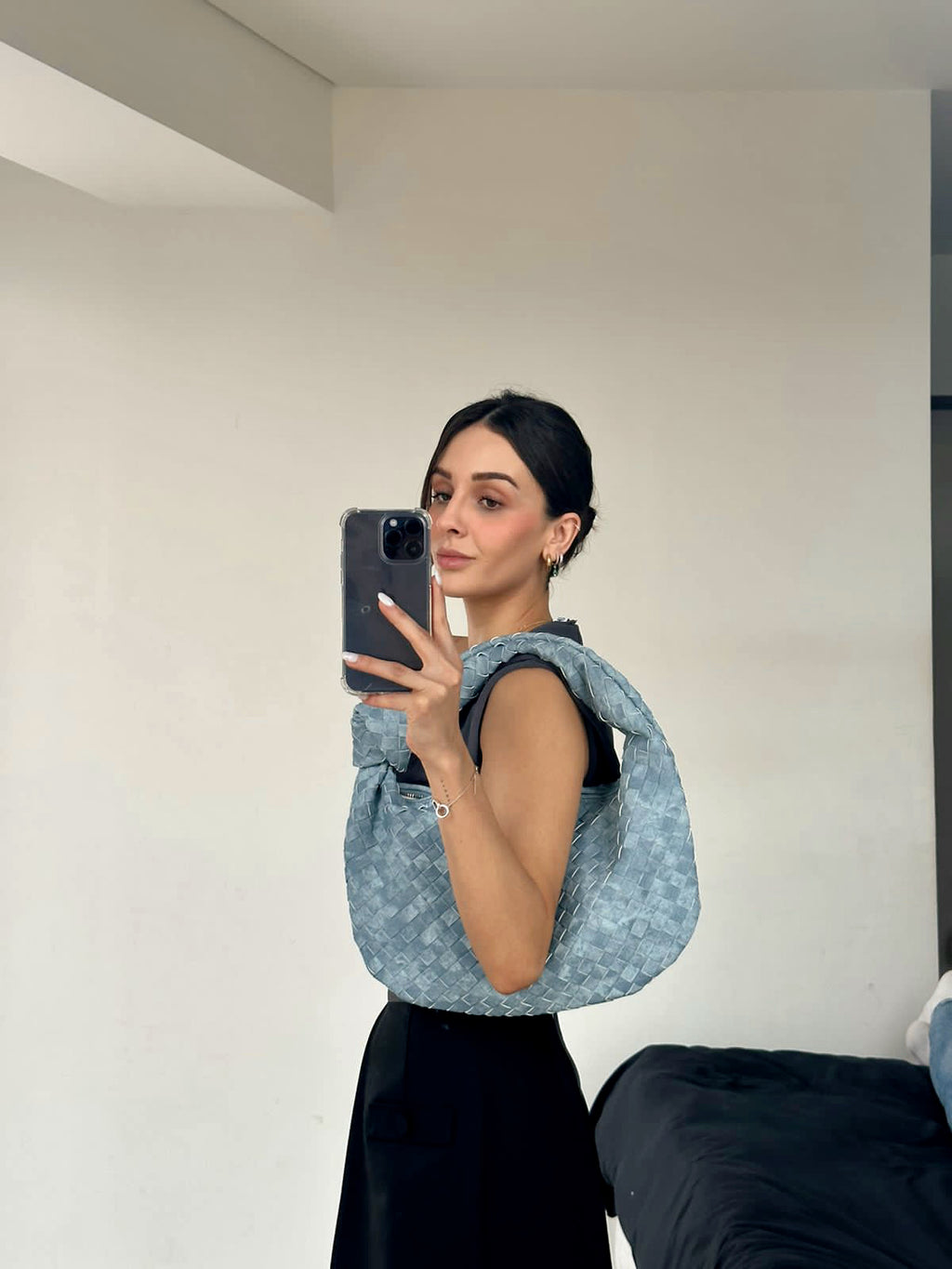 PRE ORDER BLUE DENIM DUPE BAG XL
