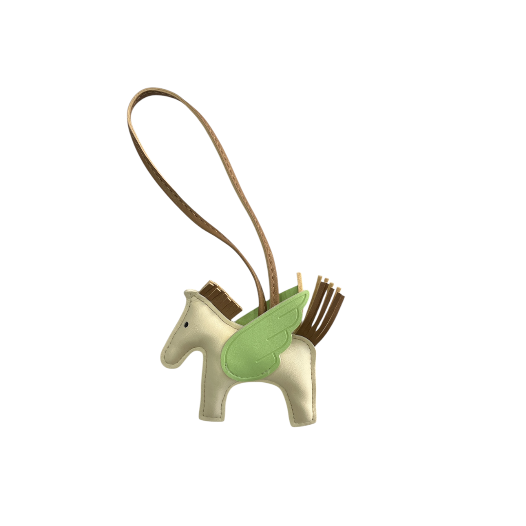 WHITE WITH GREEN CHARM
