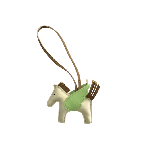 WHITE WITH GREEN CHARM