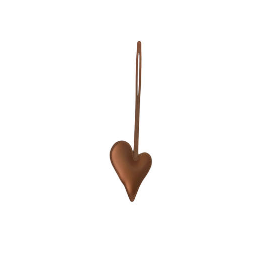 BROWN LARGE HEART CHARM