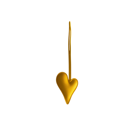 YELLOW LARGE HEART CHARM
