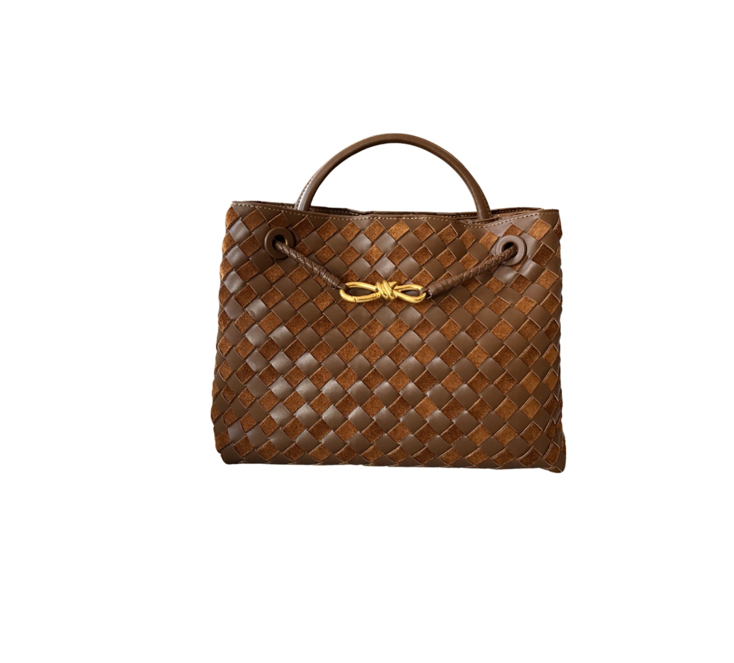 BI COLOR BROWN GALA SUEDE M BAG (PIEL)