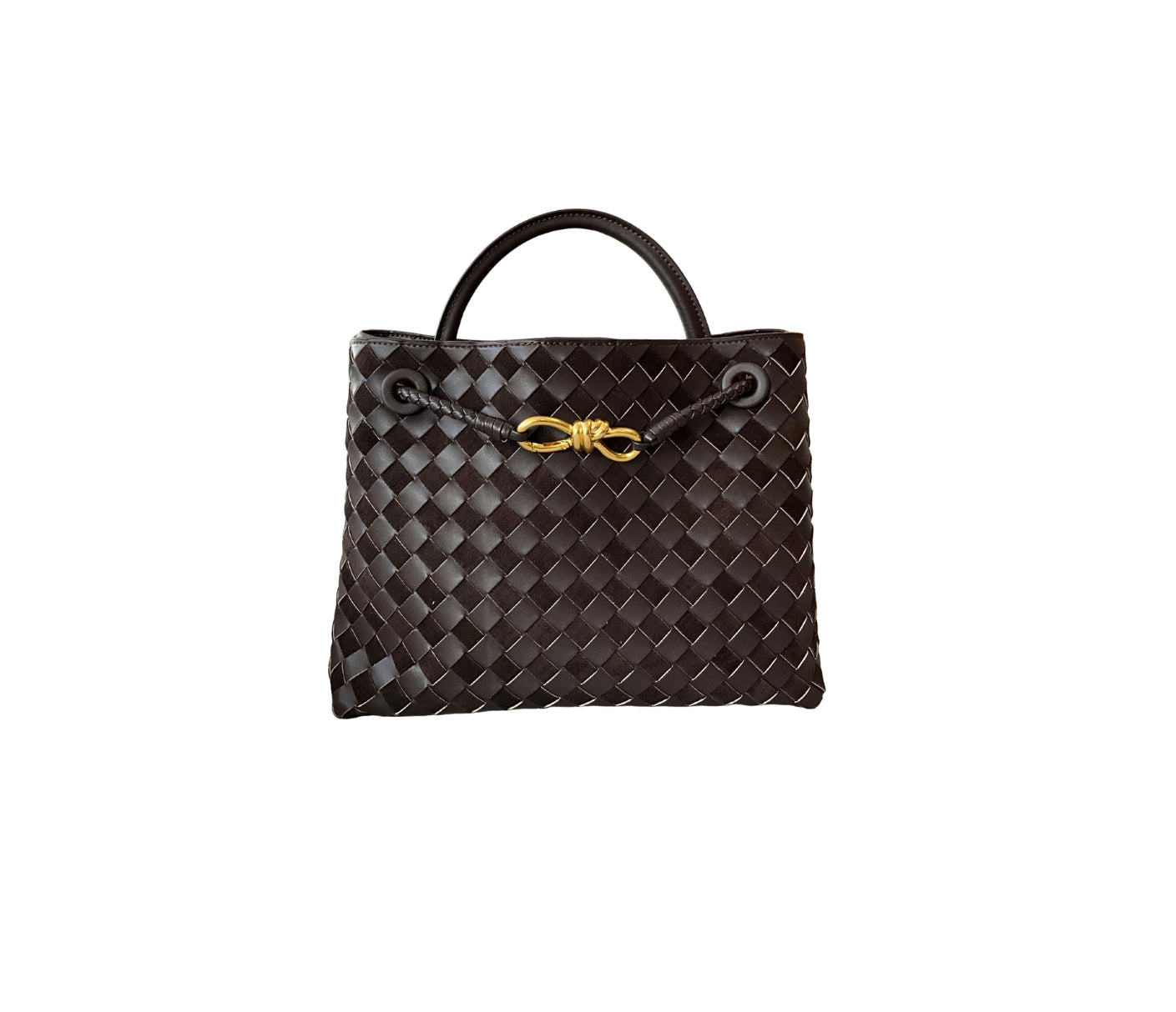 BI COLOR DARK BROWN GALA SUEDE M BAG (PIEL)