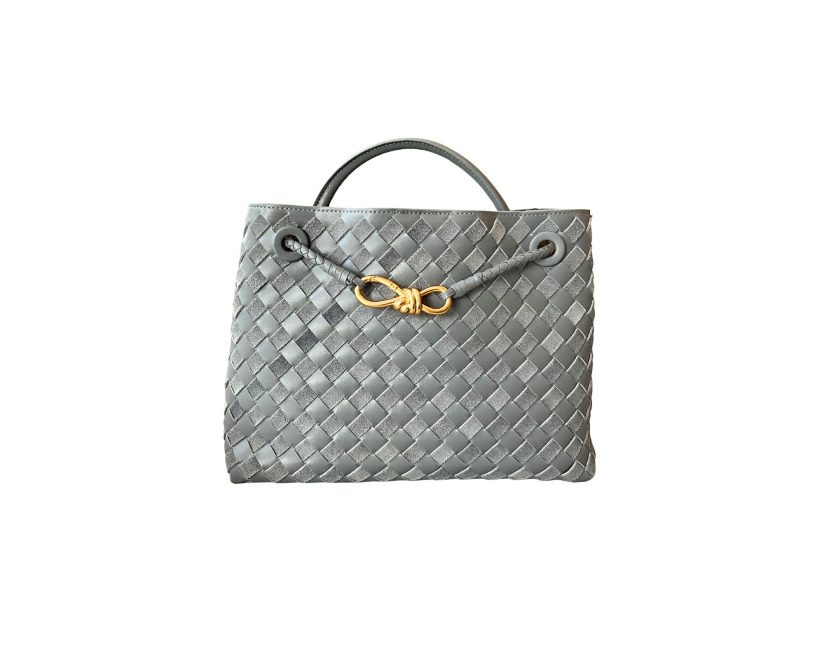 BI COLOR LIGHT GREY GALA SUEDE M BAG (PIEL)