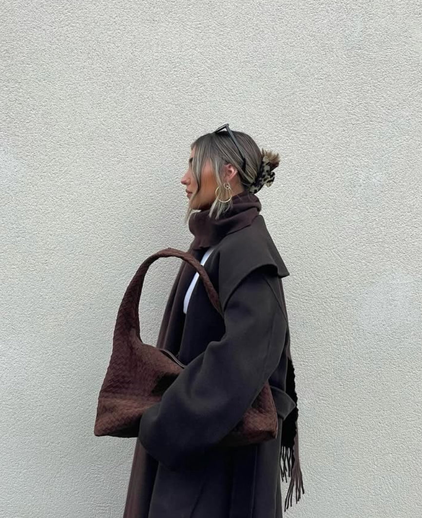 PRE ORDER MARGA SUEDE BROWN XXL BAG