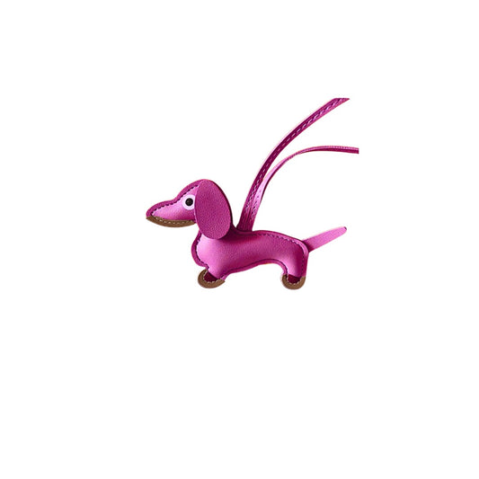 FUCSIA DOG CHARM