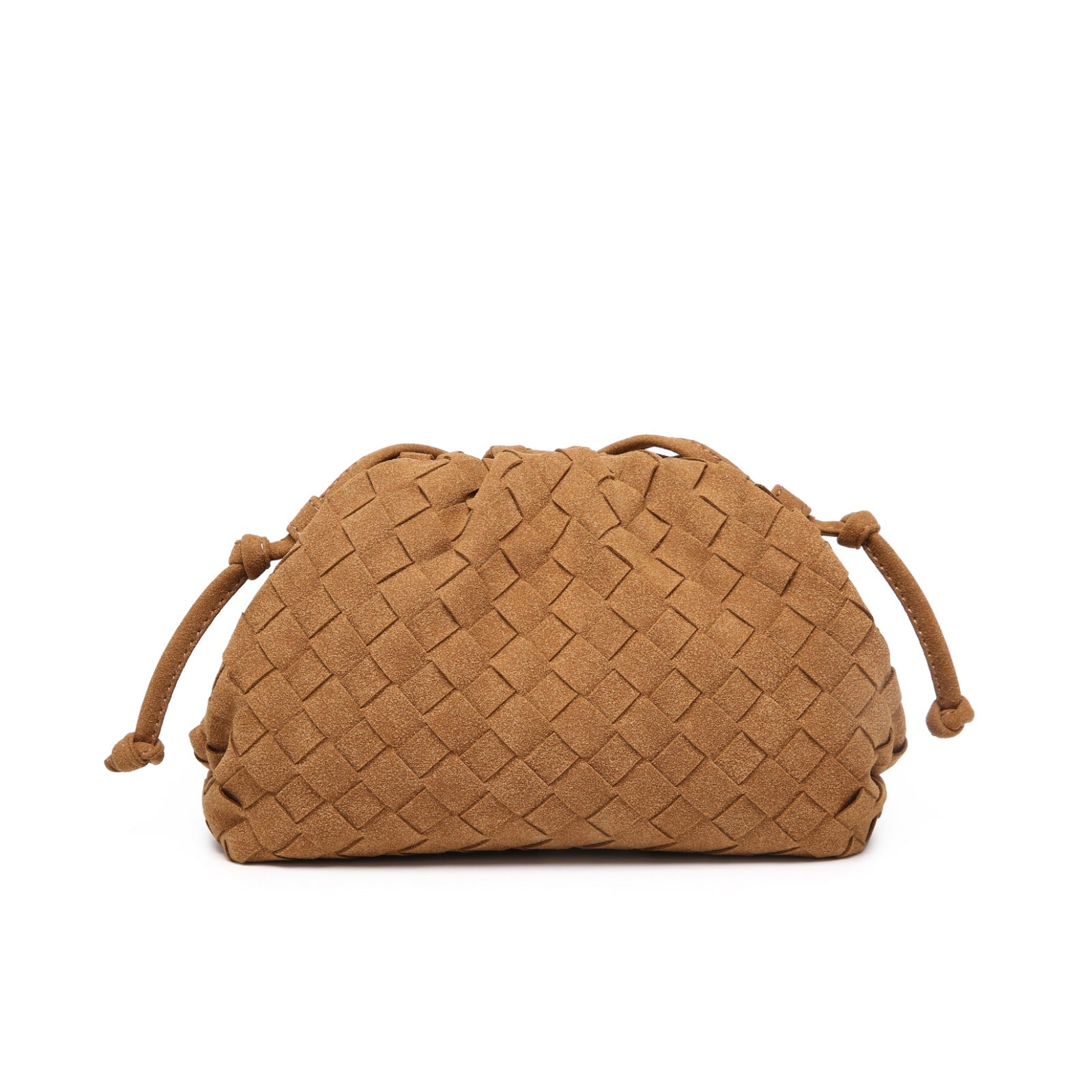 PRE ORDER CAMEL SUEDE POUCH BAG