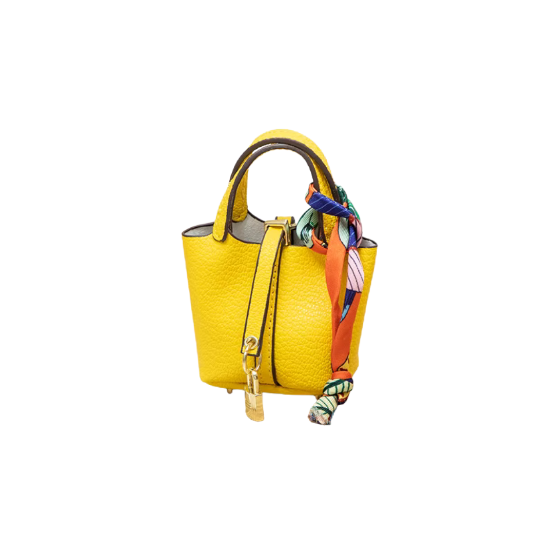 MINI P YELLOW BAG CHARM
