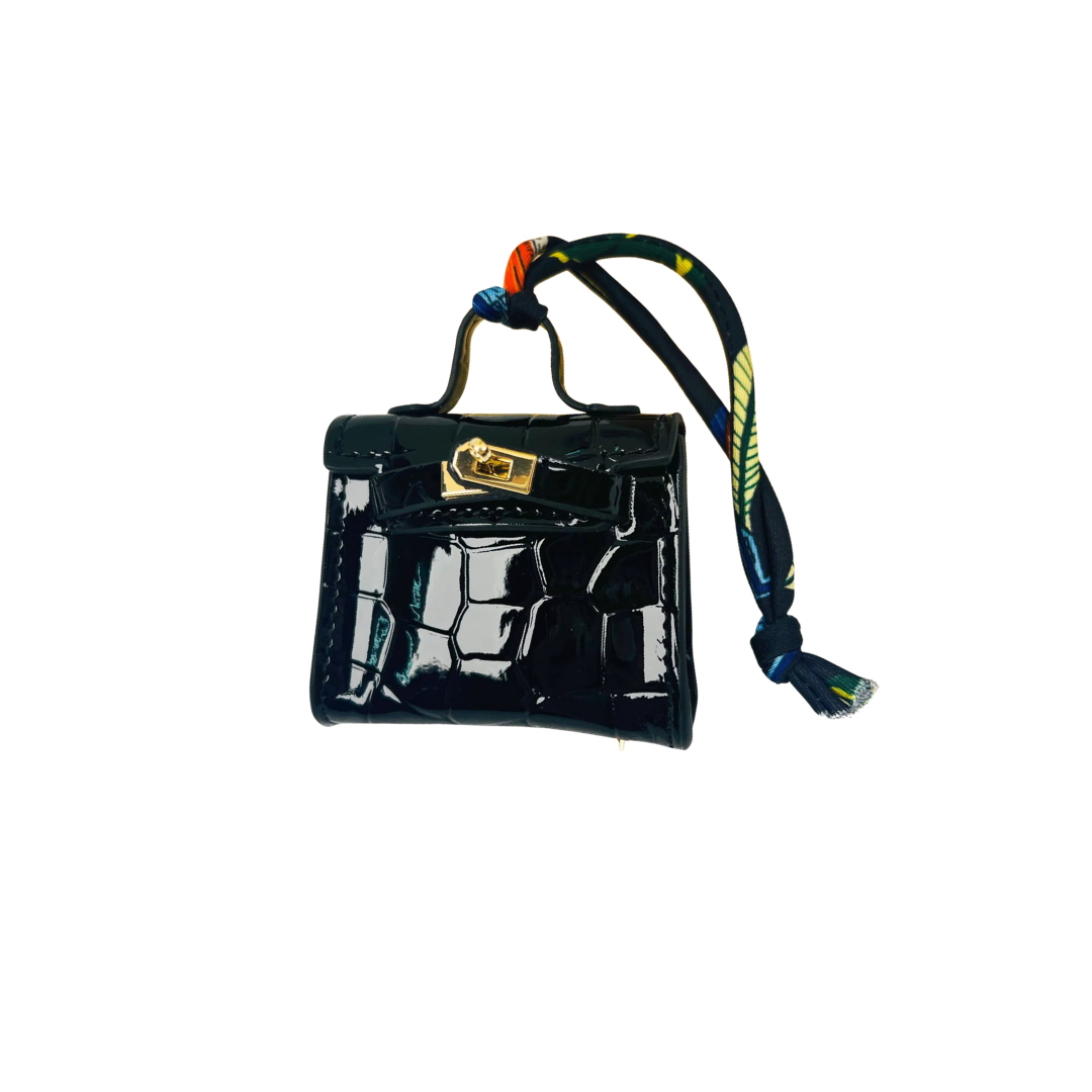 MINI B BLACK COCO BAG CHARM