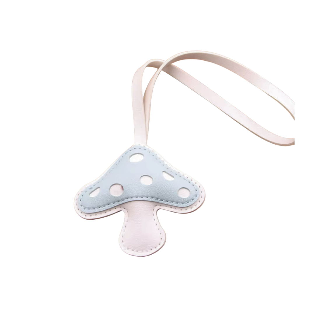 LIGHT BLUE MUSHROOM CHARM