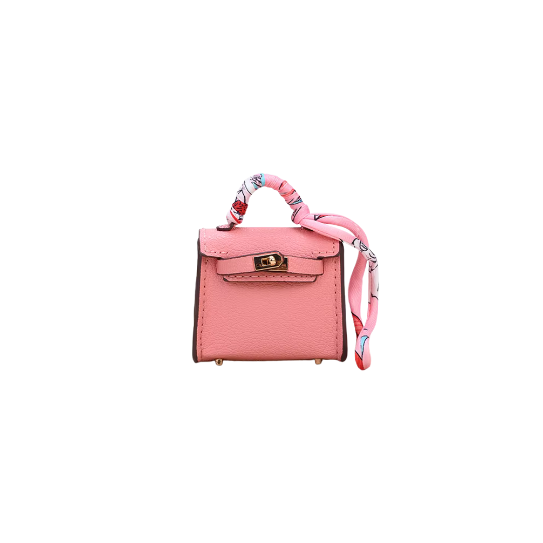 MINI B PINK BAG CHARM