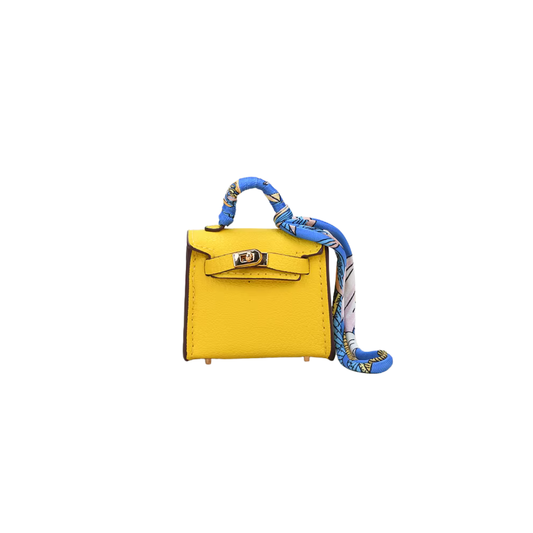 MINI B YELLOW BAG CHARM