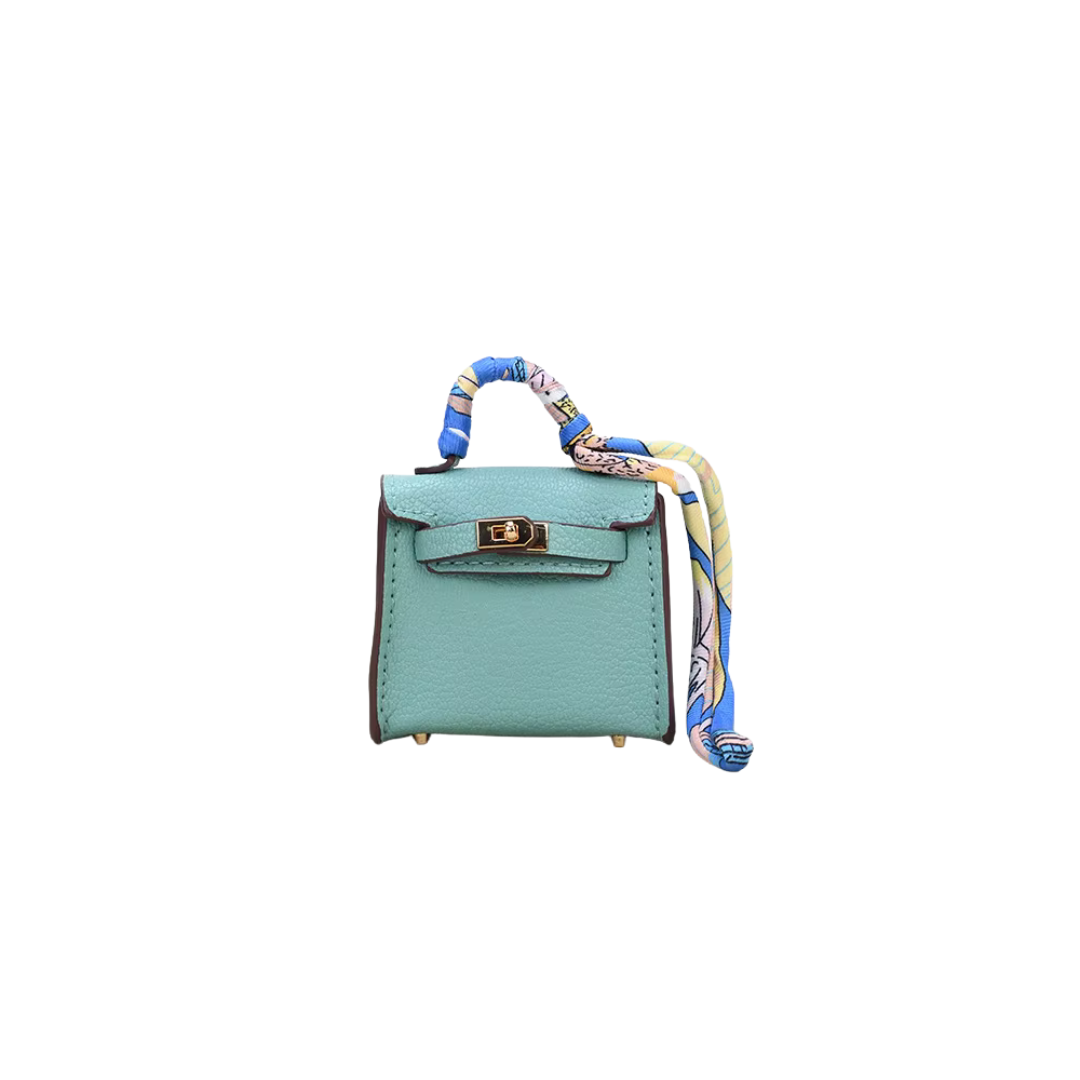 MINI B LIGHT BLUE BAG CHARM