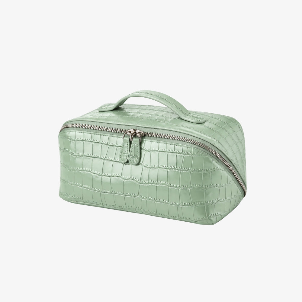 TRAVEL MAKE UP CROC BAG