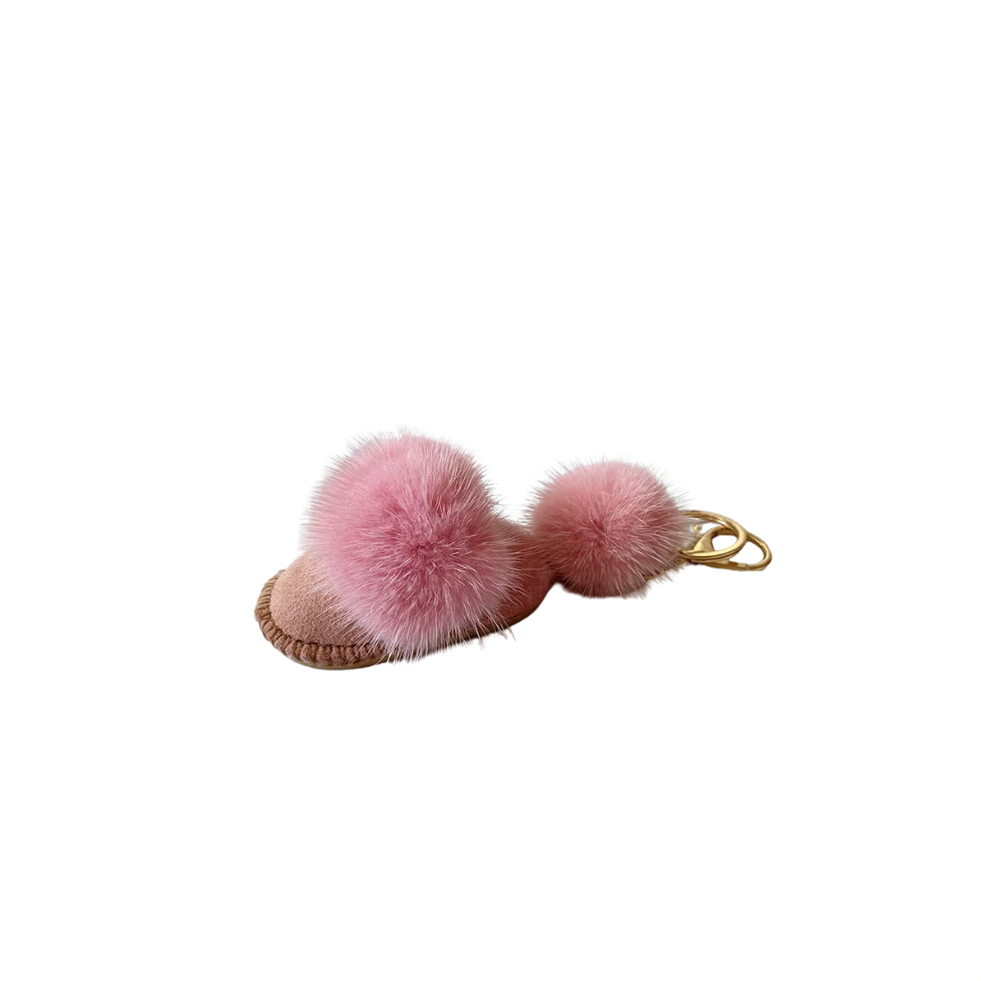 FLUFFY LIGHT PINK SLIPPER CHARM