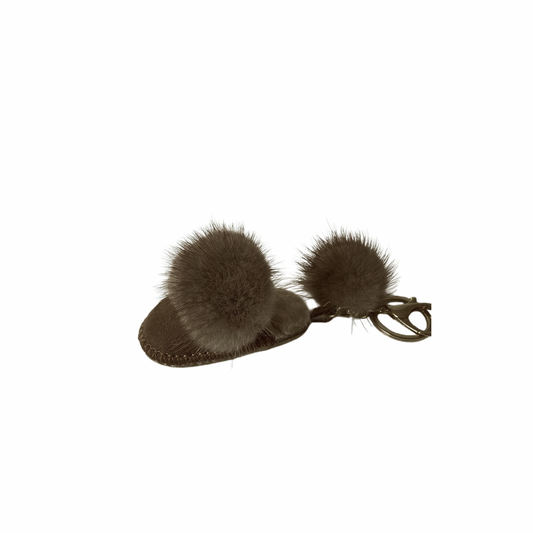 FLUFFY DARK BROWN CHARM