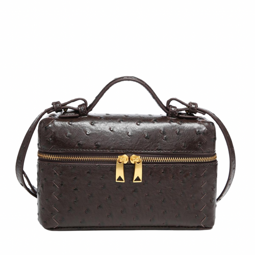 ALAIA DOTS BROWN BAG
