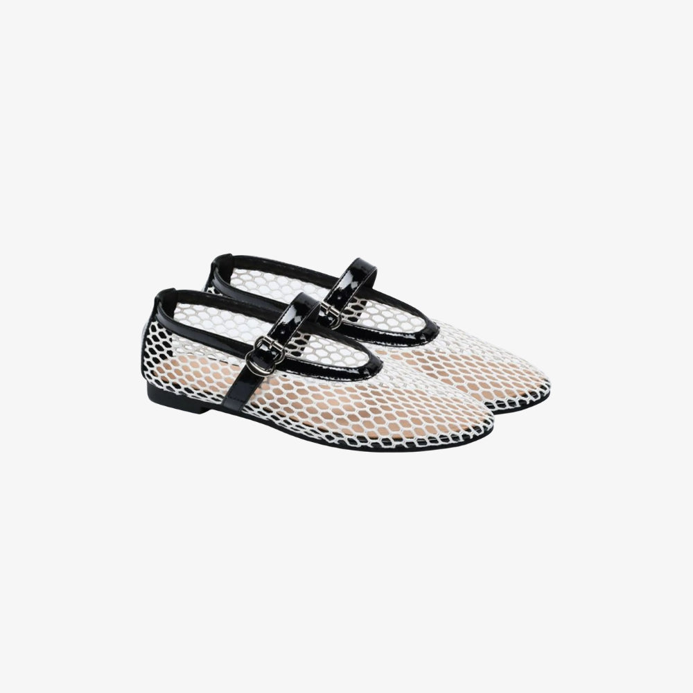 POINTY MESH FLATS